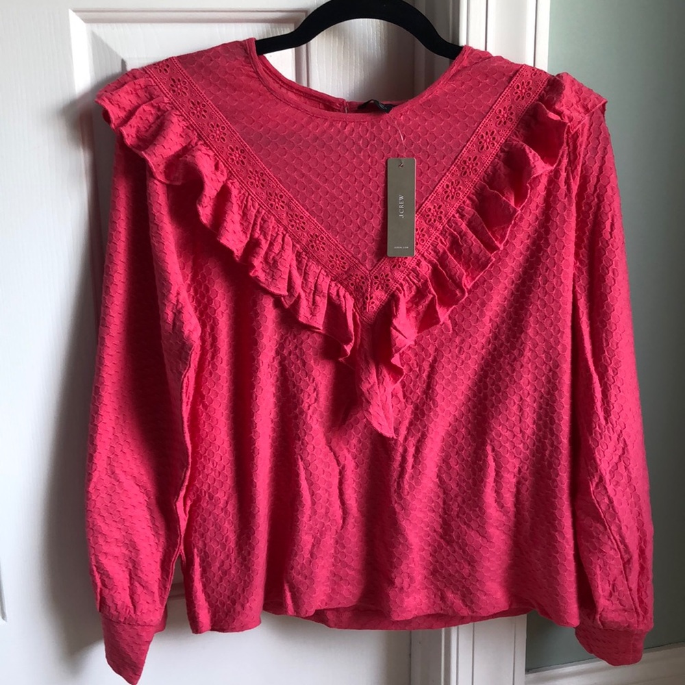 J Crew Honeycomb Blouse